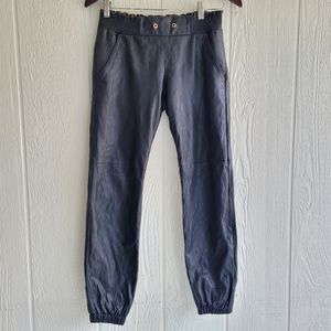 Juicy Couture Faux Leather Jogger Pants